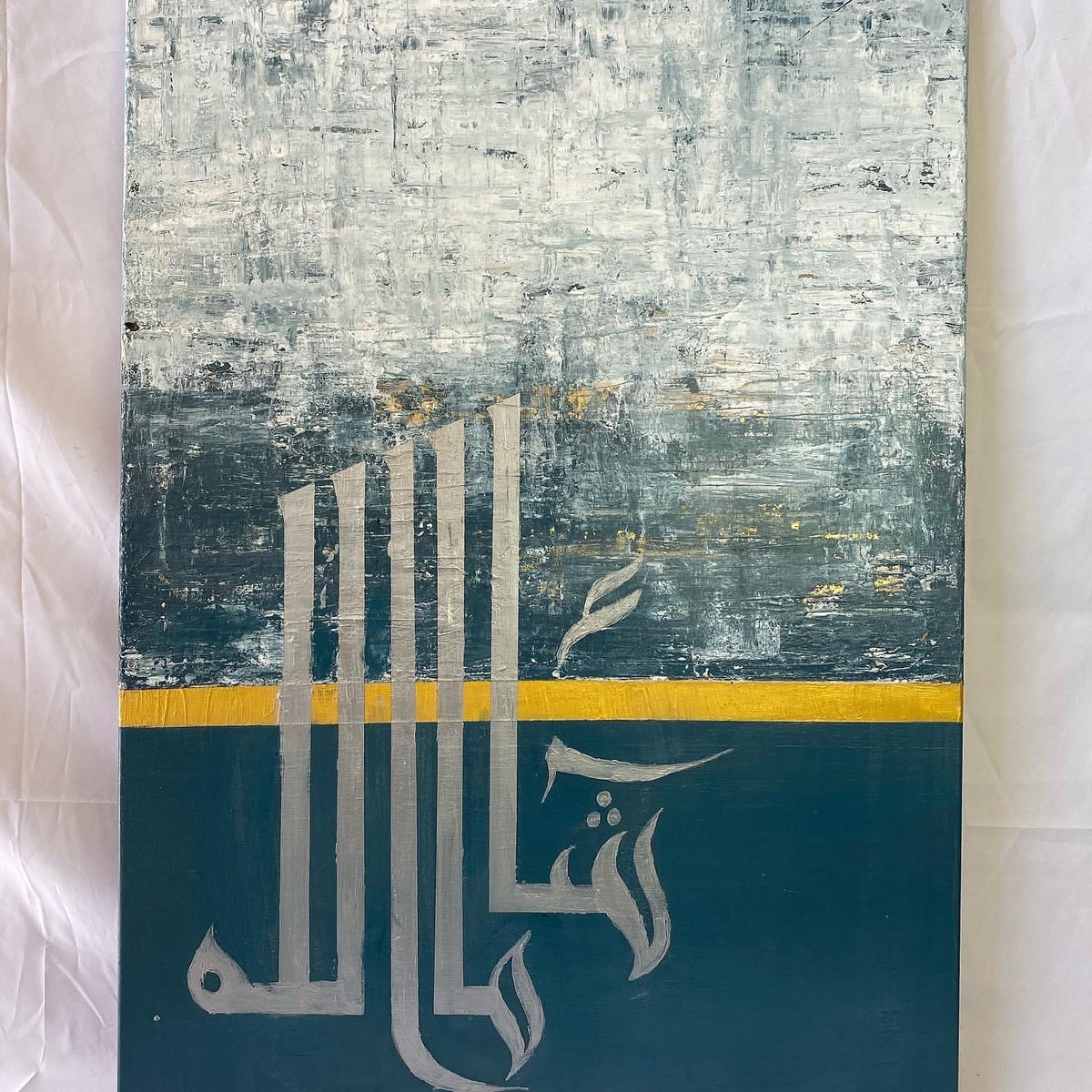MashaAllah hand painted Islamic wall art on canvas